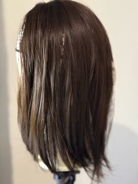Brown Hair Topper Clip In Natural Part Lightweight Volume Top Piece